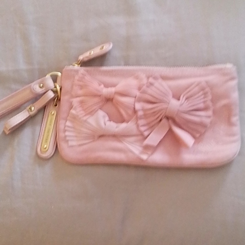Juicy Couture Pink Bow Wristlet